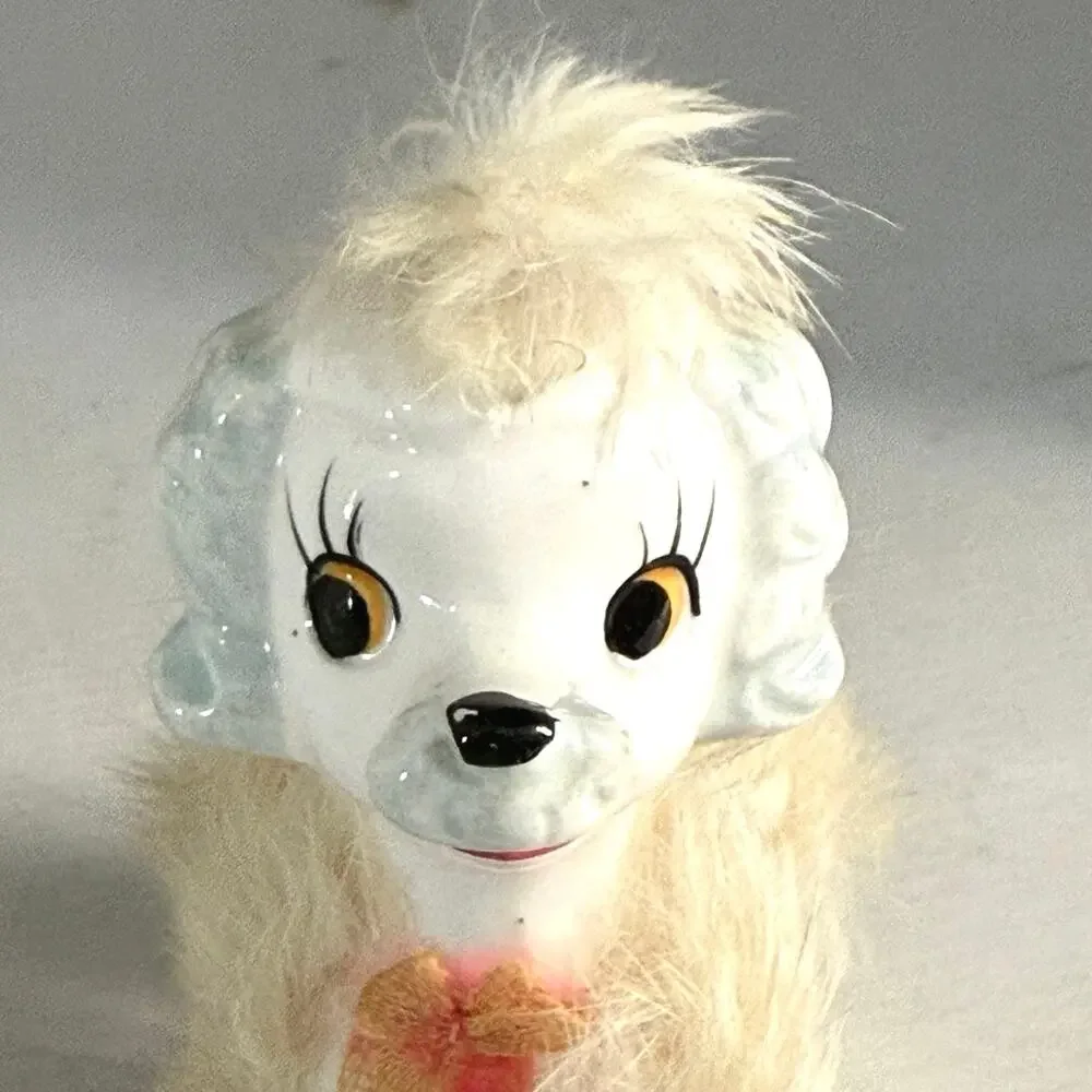 Vintage 1950’s ceramic poodle figurine made in Japan - Picture 4 of 12